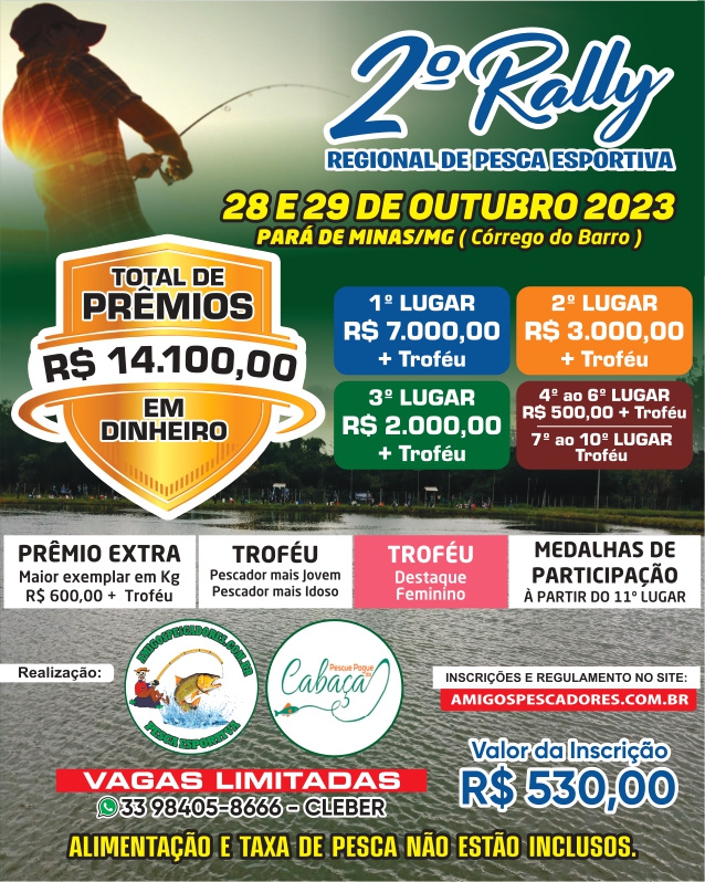 4º Campeonato de Pesca Esportiva de Manhuaçu e Região - Amigos Pescadores -  Pescaria e Campeonatos